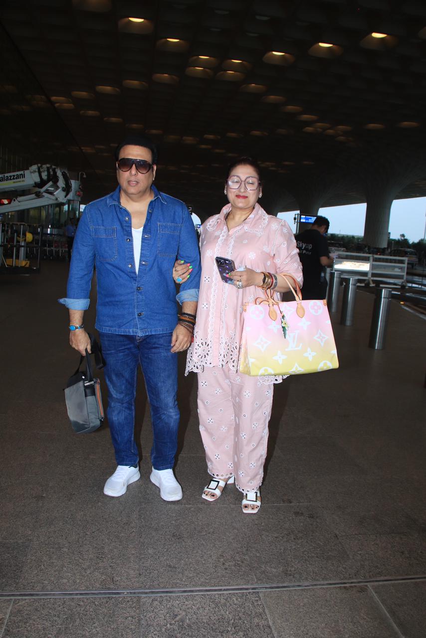 The icing on the cake was the presence of the evergreen Govinda at the airport. His charisma and energy remain unmatched, and fans were delighted to see him at there.